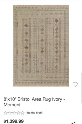 Alfombra de lana para sala de estar 8x10 Foto 1 de 4