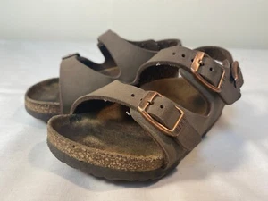 BIRKENSTOCK Roma Sandals Kid's Child Mocha Brown Slingback - EU 26 (US 8-8.5) - Picture 1 of 6