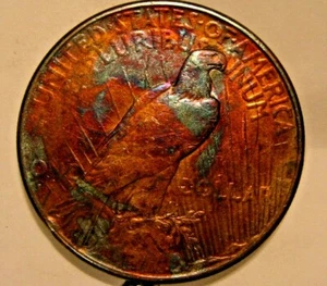 1926-S PEACE DOLLAR TONED - Picture 1 of 2