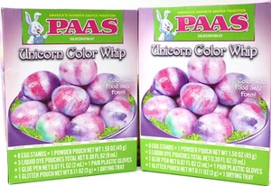 PAAS Einhorn Farbe Peitsche Osterei Färbesets Farbe mit lebensmittelechtem Schaum 2 Stück - Bild 1 von 5