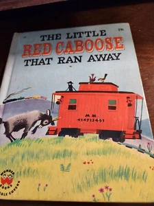 The Little Red Caboose That Ran Away 1952 Treasure Books Curren Burchard - Foto 1 di 6