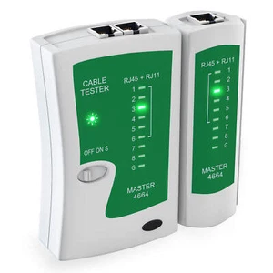 Netzwerktester Kabeltester Belegungstester Leitungstester Testgerät RJ45/11 LAN - Bild 1 von 6