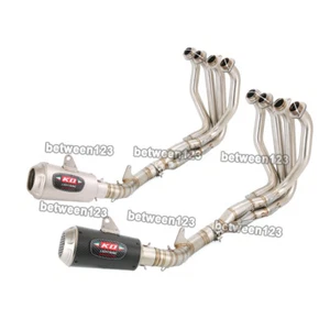 Tubos traseros silenciador escape Slip para Kawasaki Z1000SX 2010-2019 Z1000 2010-2025 - Imagen 1 de 11