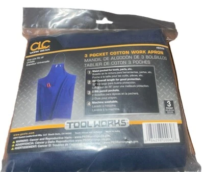 3 Pocket Tool Denim Work Apron - Image 1 of 4