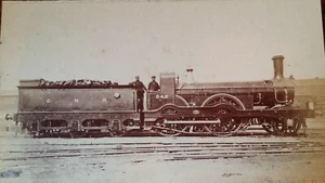 1880'S ANTIQUE PHOTOGRAPH LOCOMOTIVE TRAIN GNR 542 GREAT NORTHERN RAILWAY - Picture 1 of 8