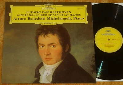 Arturo Benedetti Michelangeli, " Beethoven:Sonate N°4 " DG Ger 2530 197 EX/NM - Photo 1/4