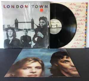 Beatles Paul McCartney Wings LONDON TOWN 1978 Capitol Shrink + Poster EX/EX - Bild 1 von 9