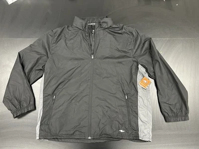 Athletic Works Men’s Windbreaker Black  2XL  - Image 1 of 4