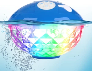 Altavoces Bluetooth Piscina con Luces LED,Altavoz Flotante Impermeable Ipx7,Estéreo - Imagen 1 de 12