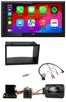 JVC Bluetooth 2DIN Lenkrad DAB USB Autoradio für VW Golf 4 Polo Passat ISO - Bild 1 von 4
