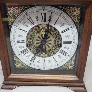 Linden Black Forest Mechanical Mantle Clock Wooden Working - Picture 1 of 8