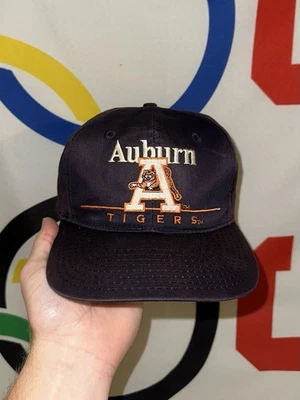 Vintage Auburn Tigers Snapback Hat Cap 90s Football Twins Enterprise - Image 1 of 4