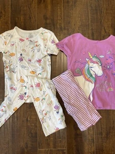 Carters Unicorn Fairy Princess Castle Pajamas 8 Years 4 Piece - Picture 1 of 4