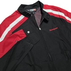NWOT Honeywell Original Racing Softshell Jacket Mens L Black Red Full Zip TMR - Picture 1 of 17