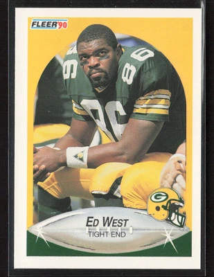 Ed West 1990 Fleer #181 Green Bay Packers - Image 1 of 2