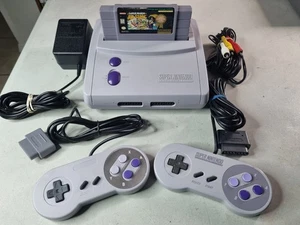 Console Super Nintendo SNES Jr SNS-101 controller/cavi TESTATA + Mario All Stars - Foto 1 di 13