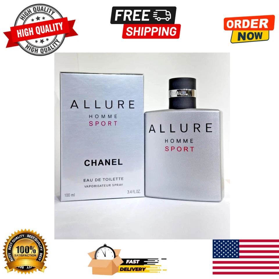 Chanel Allure Homme Sport 3,4 OZ eau de toilette para hombre Foto 1 de 4