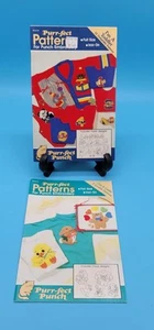 Purr-fect Punch Embroidery Patterns Booklet Clowns Elephants Ducks Bunny Cat - Picture 1 of 7