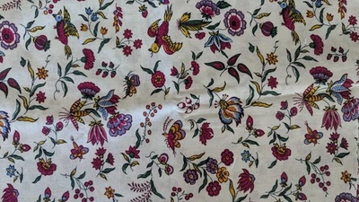 Les indiennes de Nimes by Mistral - French Cotton Fabric - 26"L  x 70"W - Image 1 of 3