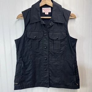 Filson Damen Utility Weste schwarz Größe M Baumwolle Jagd Druckknopf - Bild 1 von 6