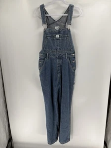 Calvin Klein 90s 2000s Y2K Wide Leg Bib CK Jean Denim Blue Latzhose Gr. Small - Bild 1 von 20