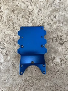 Team Associated Monster GT MGT Blue Alloy Rear Skid Plate ASC25134 - Picture 1 of 2