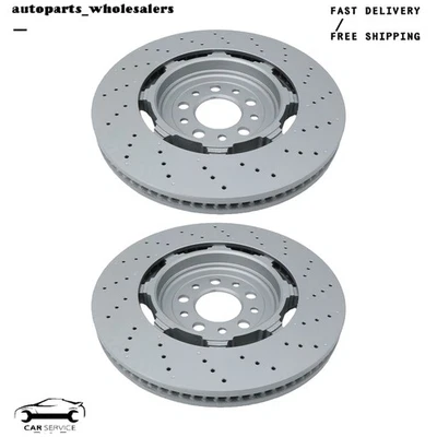 Rotores de freno delanteros diestro y derecho 68306761AA para Alfa Romeo Giulia Stelvio Quadrifoglio Foto 1 de 4