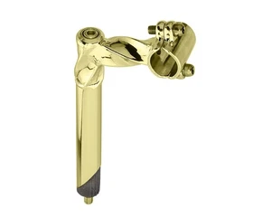 5-1/4" Long Vintage Lowrider Steel All Twisted Stem 22.2mm Gold Cruiser - Picture 1 of 1