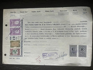 Turkey - 1972 Document With Revenues - Picture 1 of 2