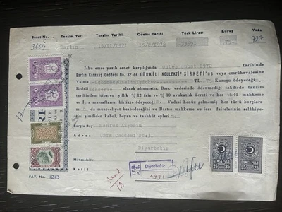 Turkey - 1972 Document With Revenues - Image 1 of 2