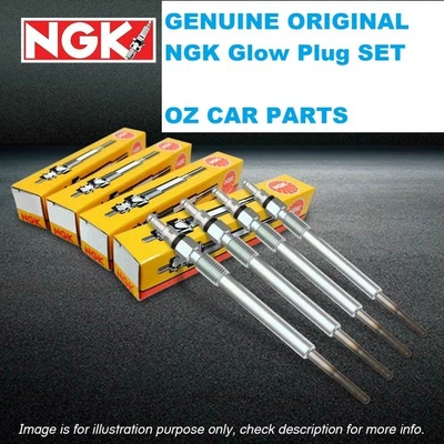 4X GENUINE Original NGK GLOW PLUG SET FOR HOLDEN JACKAROO 2.8L 4JB1T 1988-1992 - image 1 of 3