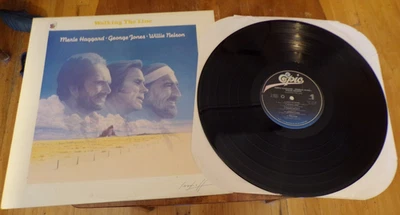 Walking The Line Merle Haggard, George Jones, Willie Nelson 1987 LP Cut Out - Image 1 of 2
