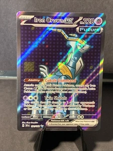 Pokemon Juego de Cartas Coleccionables Corona de Hierro Ex 191/162 Secreto Raro Escarlata Violeta Fuerzas Temporales Casi Nuevo - Imagen 1 de 2