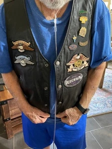 Harley-Davidson Men's Vest complete with patches and pins - Picture 1 of 8