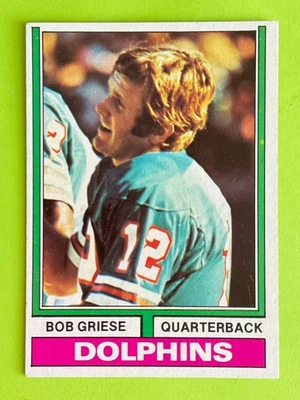 Bob Griese 1974 Topps Football Card #200 - Miami Dolphins Quarterback HOF - Image 1 of 2