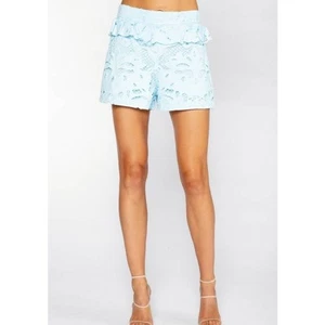 S'edge Azalea Occhiellato Pizzo SHORTS Cielo Azzurro Foderato Medium M NUOVO CON ETICHETTE - Foto 1 di 6