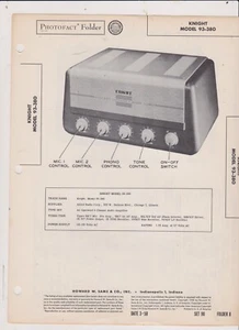 SAMS 1950 KNIGHT AMP ESQUEMA CON GRÁFICOS Y DIAGRAMAS ENVÍO GRATUITO EN EE. UU. - Imagen 1 de 1