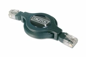 Digitus RJ45 Cavo Internet computer Ethernet portatile retrattile 1,2 M - Foto 1 di 2