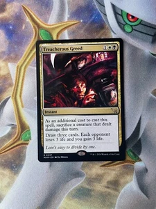 MTG Magic the Gathering Treacherous Greed (237/462) Murders at Karlov Manor NM - Picture 1 of 2