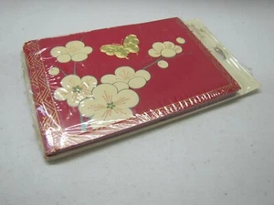 Nuovi 8 INVITI FESTA vintage Hallmark FIORI FARFALLA ORO nuovi in confezione - Foto 1 di 3