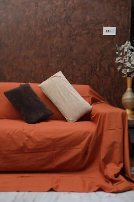 Funda de sofá 100 % algodón bohemio grande sofá fundas sofá loveseat para vivir Foto 1 de 4