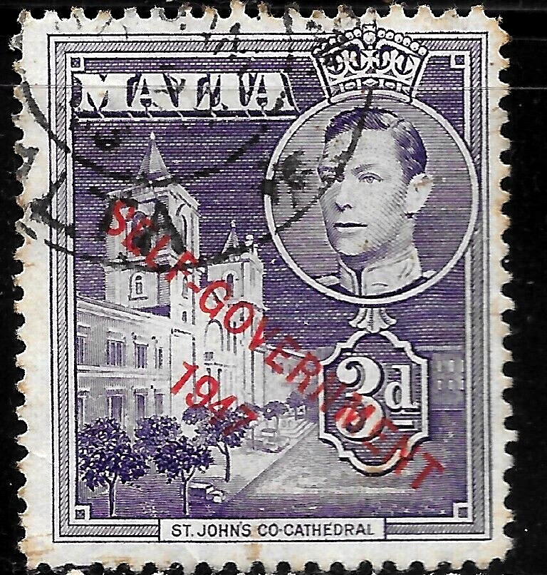 1953  MALTA "SELF-GOVERNMENT 1947"  SC#239 🔥 USED    VF Foto 1 de 1