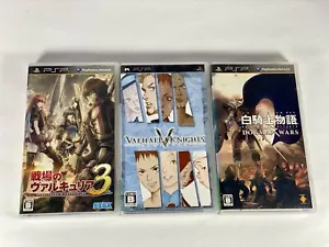 Lot3 PSP Valkyria Chronicles 3 & Valhalla Knights & Whire Knight Chronicles -JP - Picture 1 of 24