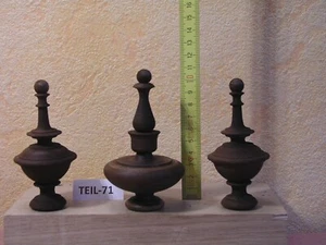 Set Zierteil Türmchen Aufsatz Holz Zapfen Hütchen Regulator Drechselteil Nr:71 - Bild 1 von 4