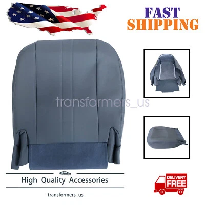 Fits 2003-2014 Chevy Express 1500 2500 3500 Van Driver Bottom Seat Cover Gray - Изображение 1 из 4