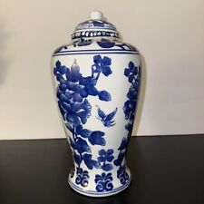 Chinese Blue And White Ginger Jar Food Storage Container Flower Vase