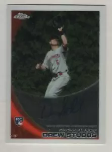 2010 Topps Chrome Rookie Autographs #219 Drew Stubbs Cincinnati Reds RC Auto - Picture 1 of 1