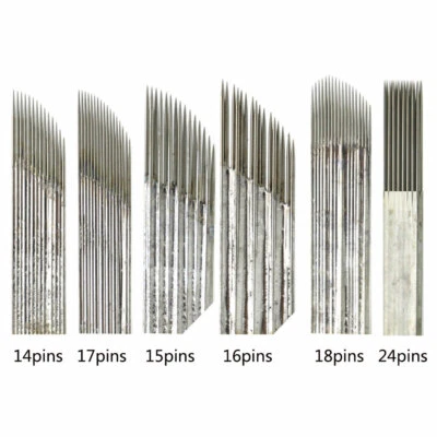 2 Row 3Rows Microblading Tattoo Needle Permanent Makeup Sterilized Tebori Blades - Image 1 of 4