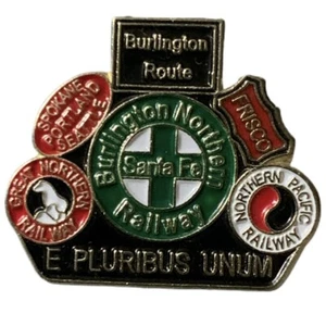 BNSF Burlington Northern Railway Burlington Route Souvenir Pin - Picture 1 of 2