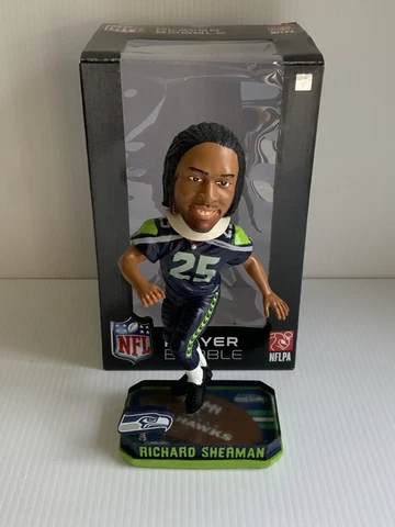 Richard Sherman #25 Seattle Seahawks LIMITED EDITION NUMBERED Bobblehead Rare Cover